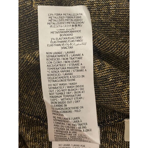 Gucci Womens Black & Gold GG Monogram Knit Short-Sleeve Dress With Pocket Detail - Picture 15 of 16